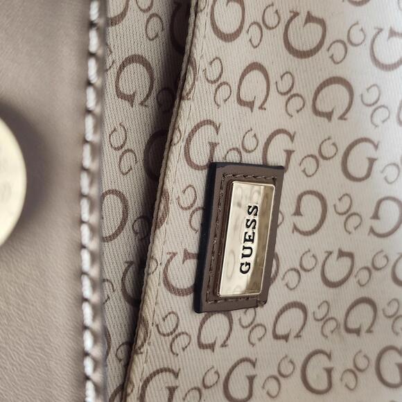 Guess Signature Y2K Mocha Holy Springs medium satchel tote - Picture 3 of 9